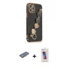 ieg™ iPhone 12 Pro Max Kılıf Nova Işık Prime - Siyah Joko 5D Cam + Renkli Kamera Lens Koruma Cam - PE