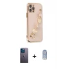 ieg™ iPhone 12 Pro Max Kılıf Nova Işık Prime - Siyah Joko Magic 5D Cam + Neon Fosforlu Kamera Lens - MI