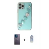 ieg™ iPhone 12 Pro Max Kılıf Nova Işık Prime - Siyah Joko Magic 5D Cam + Neon Fosforlu Kamera Lens - MI
