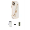 ieg™ iPhone 12 Pro Max Kılıf Nova Işık Prime - Siyah Joko Magic 5D Hayalet Cam + Shine Kamera Lens - LT