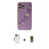 ieg™ iPhone 12 Pro Max Kılıf Nova Işık Prime - Siyah Joko Magic 5D Hayalet Cam + Shine Kamera Lens - LT