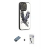 ieg™ iPhone 12 Pro Max Kılıf Odak Klasik Serisi - Şeffaf Uv Polymer Nano Ekran Koruyucu + Shine Kamera Lens Koruma Cam - SH