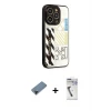 ieg™ iPhone 12 Pro Max Kılıf Odak Klasik Serisi - Şeffaf Uv Polymer Nano Ekran Koruyucu + Shine Kamera Lens Koruma Cam - SH