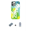ieg™ iPhone 12 Pro Max Kılıf Siluet Çizgi Koleksiyonu - Siyah Joko Magic 5D Cam + Shine Kamera Lens Koruma Cam - SH