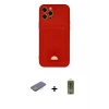 ieg™ iPhone 12 Pro Max Kılıf Vadi Çizgi Prime - Siyah Joko Magic 5D Hayalet Cam + Renkli Kamera Lens Koruma Cam - PE
