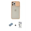 ieg™ iPhone 12 Pro Max Kılıf Vadi Çizgi - Şeffaf Uv Polymer Nano Ekran Koruyucu + Shine Kamera Lens Koruma Cam - GS