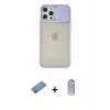ieg™ iPhone 12 Pro Max Kılıf Vadi Çizgi - Siyah Joko Magic 5D Cam + Shine Kamera Lens Koruma Cam - PE