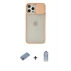 ieg™ iPhone 12 Pro Max Kılıf Vadi Çizgi - Siyah Joko Magic 5D Cam + Shine Kamera Lens Koruma Cam - PE