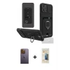 ieg™ iPhone 12 Pro Max Kılıf Vadi Form Prime - Siyah 6D Mat Seramik Hayalet Nano Ekran Koruyucu + Neon Fosforlu Kamera Lens - SI