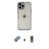 ieg™ iPhone 12 Pro Max Kılıf Vadi Minimal - Siyah Joko Magic 5D Hayalet Cam + Metal Kamera Lens Koruma Cam - GS