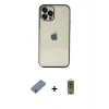 ieg™ iPhone 12 Pro Max Kılıf Vadi Minimal - Siyah Joko Magic 5D Hayalet Cam + Metal Kamera Lens Koruma Cam - GS
