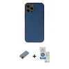 ieg™ iPhone 12 Pro Max Kılıf Yadigar Klasik - Şeffaf Royal Nano Ekran Koruyucu + Shine Kamera Lens Koruma Cam - SH