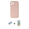 ieg™ iPhone 12 Pro Max Kılıf Yadigar Klasik - Siyah Polymer Nano Ekran Koruyucu + Shine Kamera Lens Koruma Cam - MI