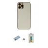 ieg™ iPhone 12 Pro Max Kılıf Yadigar Klasik - Siyah Polymer Nano Ekran Koruyucu + Shine Kamera Lens Koruma Cam - MI
