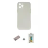 ieg™ iPhone 12 Pro Max Kılıf Yadigar Yansıma Serisi - Siyah Polymer Nano Ekran Koruyucu + Shine Kamera Lens Koruma Cam - SABE