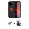 ieg™ iPhone 12 Pro Max Kılıf Yankı Form Prime - Şeffaf Temperli Cam Ekran Koruyucu + Shine Kamera Lens Koruma Cam - GI