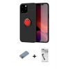 ieg™ iPhone 12 Pro Max Kılıf Yankı Form Prime - Şeffaf Uv Polymer Nano Ekran Koruyucu + Shine Kamera Lens Koruma Cam - PE