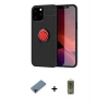 ieg™ iPhone 12 Pro Max Kılıf Yankı Form Prime - Siyah Joko Magic 5D Hayalet Cam + Shine Kamera Lens Koruma Cam - SH