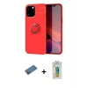 ieg™ iPhone 12 Pro Max Kılıf Yankı Form Prime - Siyah Polymer Nano Ekran Koruyucu + Shine Kamera Lens Koruma Cam - GD