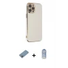 ieg™ iPhone 12 Pro Max Kılıf Yankı Serisi - Siyah Joko Magic 5D Cam + Shine Kamera Lens Koruma Cam - GI