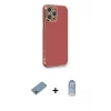 ieg™ iPhone 12 Pro Max Kılıf Yankı Serisi - Siyah Joko Magic 5D Cam + Shine Kamera Lens Koruma Cam - GI