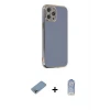 ieg™ iPhone 12 Pro Max Kılıf Yankı Serisi - Siyah Joko Magic 5D Cam + Shine Kamera Lens Koruma Cam - GI