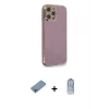 ieg™ iPhone 12 Pro Max Kılıf Yankı Serisi - Siyah Joko Magic 5D Cam + Shine Kamera Lens Koruma Cam - GI