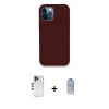 ieg™ iPhone 12 Pro Max Kılıf Zirve Modern Özel Seri - Siyah Joko Magic 5D Cam + Shine Kamera Lens - GD