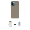ieg™ iPhone 12 Pro Max Kılıf Zirve Modern Özel Seri - Siyah Joko Magic 5D Cam + Shine Kamera Lens - GD
