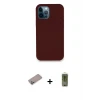 ieg™ iPhone 12 Pro Max Kılıf Zirve Modern Özel Seri - Siyah Joko Magic 5D Hayalet Cam + Shine Kamera Lens Koruma Cam - SABE