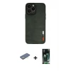 ieg™ iPhone 13 Pro Kılıf Doruk Asil Koleksiyonu - Şeffaf 360 Full Body Arka Koruyucu + Renkli Kamera Lens Koruma Cam - YL