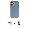ieg™ iPhone 13 Pro Max Kılıf Ahenk Çizgi Prime - Şeffaf Maxco Cam Ekran Koruyucu + Pers Alüminyum Kamera Lens - LT