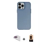ieg™ iPhone 13 Pro Max Kılıf Ahenk Çizgi Prime - Şeffaf Maxco Cam Ekran Koruyucu + Pers Alüminyum Kamera Lens - GI