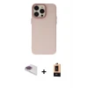 ieg™ iPhone 13 Pro Max Kılıf Ahenk Çizgi Prime - Şeffaf Maxco Cam Ekran Koruyucu + Pers Alüminyum Kamera Lens - GI