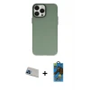 ieg™ iPhone 13 Pro Max Kılıf Ahenk Çizgi Prime - Siyah 18D Cam Ekran Koruyucu + Rainbow Kamera Lens Koruma Cam - MI