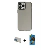 ieg™ iPhone 13 Pro Max Kılıf Ahenk Çizgi Prime - Siyah 18D Cam Ekran Koruyucu + Rainbow Kamera Lens Koruma Cam - MI