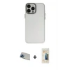 ieg™ iPhone 13 Pro Max Kılıf Ahenk Çizgi Prime - Siyah 6D Mat Seramik Hayalet Nano Ekran Koruyucu + Rainbow Kamera Lens Koruma Cam - MI