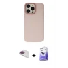 ieg™ iPhone 13 Pro Max Kılıf Ahenk Çizgi Prime - Siyah Bilvis 5in1 5D Magic Hayalet Cam Ekran Koruyucu + Pers Alüminyum Kamera Lens - GI