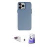 ieg™ iPhone 13 Pro Max Kılıf Ahenk Çizgi Prime - Siyah Bilvis 5in1 5D Magic Hayalet Cam Ekran Koruyucu + Pers Alüminyum Kamera Lens - GI