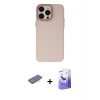 ieg™ iPhone 13 Pro Max Kılıf Ahenk Çizgi Prime - Siyah Bilvis 5in1 5D Magic Hayalet Cam Ekran Koruyucu + Renkli Kamera Lens Koruma Cam - MI