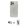 ieg™ iPhone 13 Pro Max Kılıf Ahenk Doku - Siyah Joko 5D Cam + Rainbow Kamera Lens Koruma Cam - KI