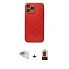 ieg™ iPhone 13 Pro Max Kılıf Ahenk Işık - Şeffaf Maxco Cam Ekran Koruyucu + Pers Alüminyum Kamera Lens - SABE