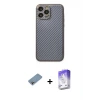 ieg™ iPhone 13 Pro Max Kılıf Ahenk Işık - Siyah Bilvis 5in1 3D Magic Cam Ekran Koruyucu + Shine Kamera Lens Koruma Cam - GI