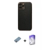 ieg™ iPhone 13 Pro Max Kılıf Ahenk Işık - Siyah Bilvis 5in1 3D Magic Cam Ekran Koruyucu + Shine Kamera Lens Koruma Cam - GI