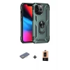 ieg™ iPhone 13 Pro Max Kılıf Ahenk Klasik Koleksiyonu - Şeffaf Maxco Cam Ekran Koruyucu + Renkli Kamera Lens Koruma Cam - SI