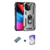 ieg™ iPhone 13 Pro Max Kılıf Ahenk Klasik Koleksiyonu - Siyah Bilvis 5in1 3D Magic Cam Ekran Koruyucu + Metal Kamera Lens Koruma Cam - MR
