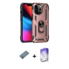 ieg™ iPhone 13 Pro Max Kılıf Ahenk Klasik Koleksiyonu - Siyah Bilvis 5in1 3D Magic Cam Ekran Koruyucu + Metal Kamera Lens Koruma Cam - MR