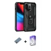 ieg™ iPhone 13 Pro Max Kılıf Ahenk Klasik Koleksiyonu - Siyah Bilvis 5in1 3D Magic Cam Ekran Koruyucu + Metal Kamera Lens Koruma Cam - MR