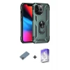 ieg™ iPhone 13 Pro Max Kılıf Ahenk Klasik Koleksiyonu - Siyah Bilvis 5in1 3D Magic Cam Ekran Koruyucu + Metal Kamera Lens Koruma Cam - MR