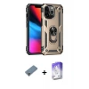 ieg™ iPhone 13 Pro Max Kılıf Ahenk Klasik Koleksiyonu - Siyah Bilvis 5in1 3D Magic Cam Ekran Koruyucu + Metal Kamera Lens Koruma Cam - MR